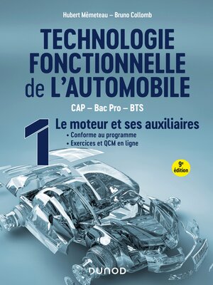 cover image of Technologie fonctionnelle de l'automobile--Tome 1--9e éd.